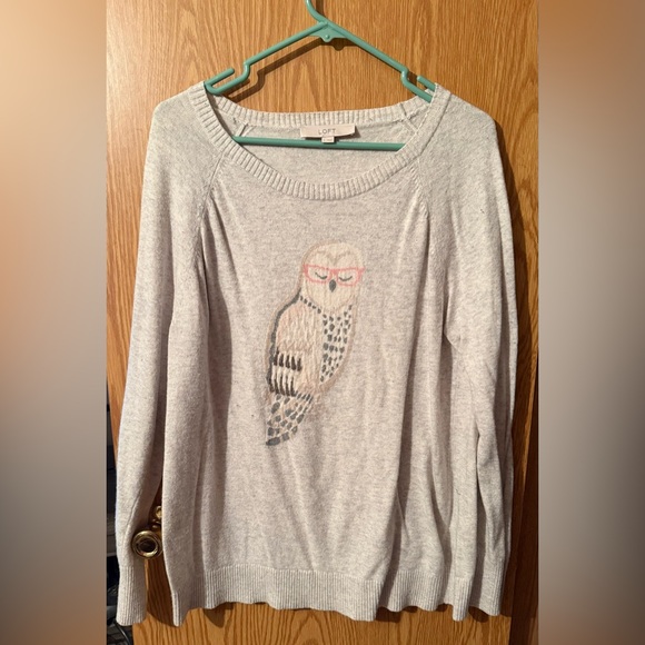 LOFT Sweaters - Loft Gray Owl Sweater
